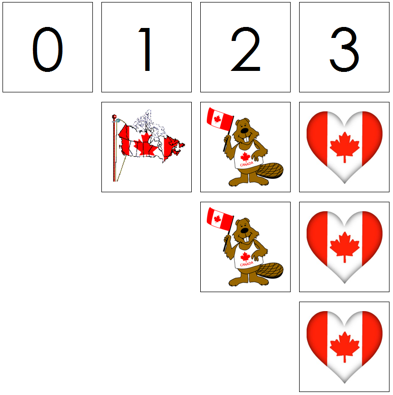 canada day numbers & counters - Montessori Print Shop Digital Download