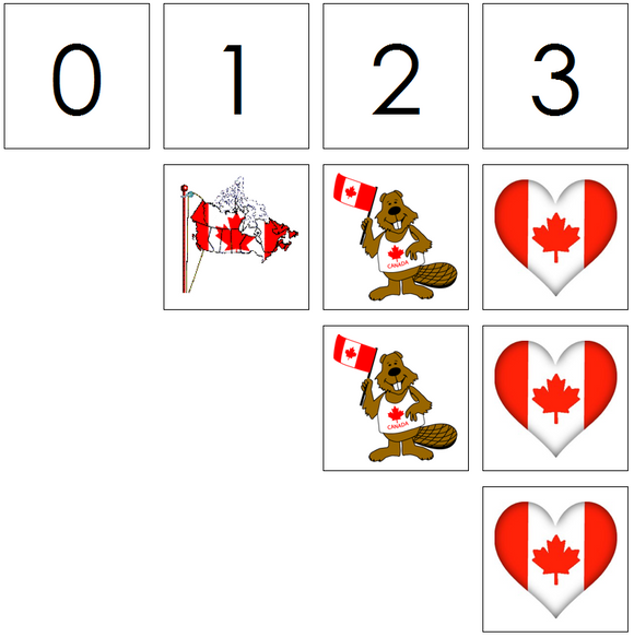 canada day numbers & counters - Montessori Print Shop