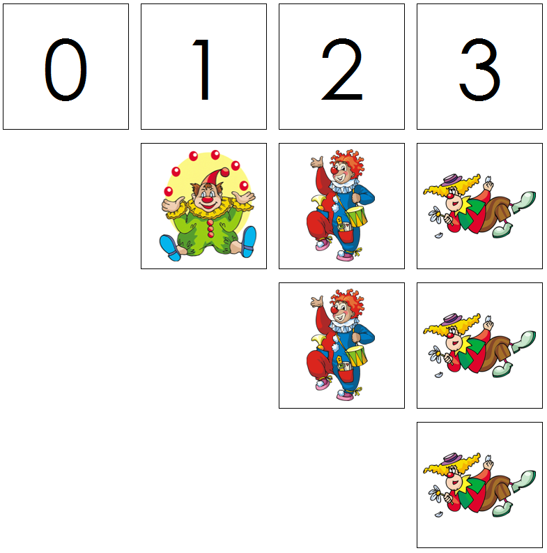 clown numbers & counters - Montessori Print Shop