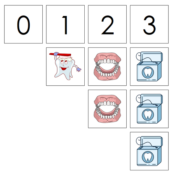 Numbers & Dental Counters - Montessori Print Shop preschool math