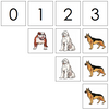 dog numbers & counters - Montessori Print Shop