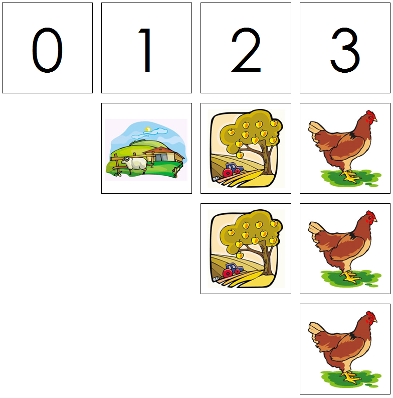 farm numbers & counters - Montessori Print Shop Digital Download