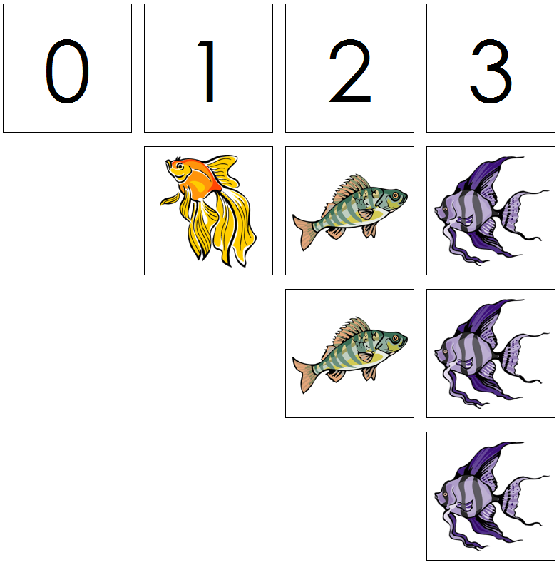 fish numbers & counters - Montessori Print Shop Digital Download