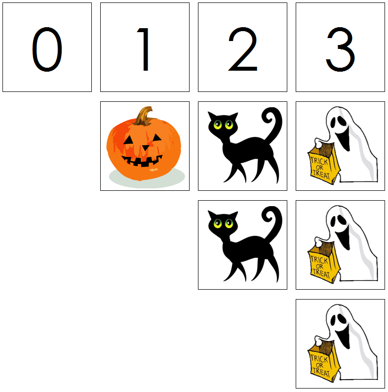 Halloween numbers & counters - Montessori Print Shop Digital Download