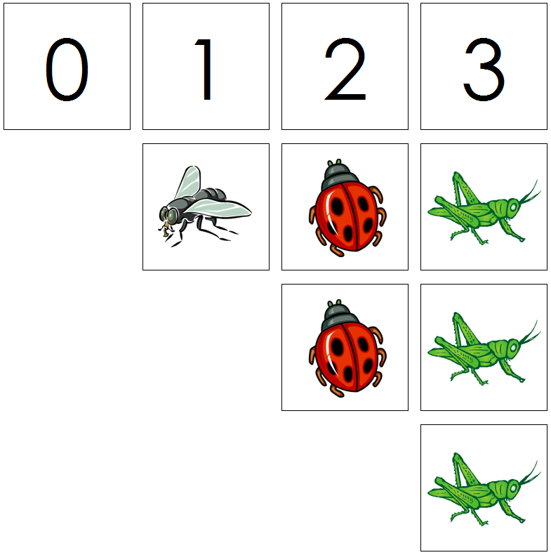 insect numbers & counters - Montessori Print Shop Digital Download