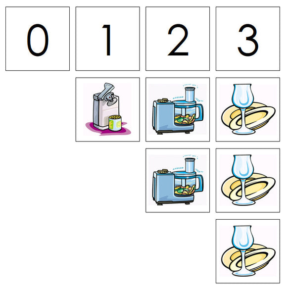 Number Cards & Kitchen Counters - Montessori Print Shop Math 