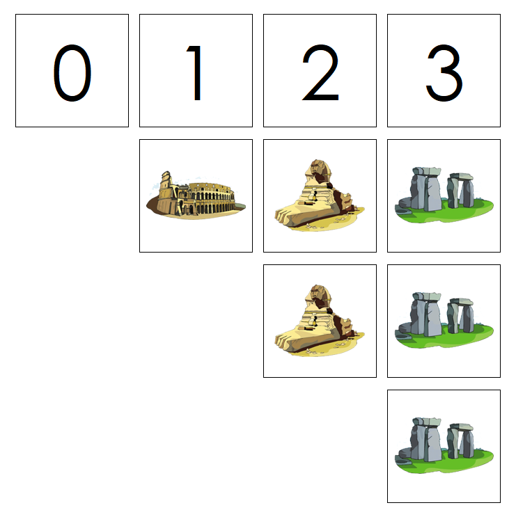 Numbers & Landmark Counters - Montessori Print Shop Digital Download preschool math