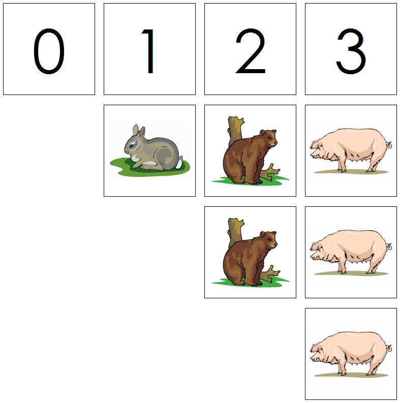 mammal numbers & counters - Montessori Print Shop Digital Download
