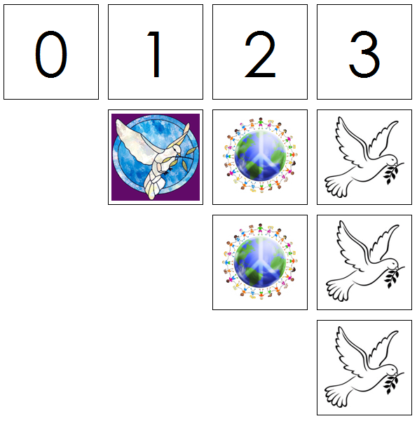 peace numbers & counters - Montessori Print Shop Digital Download