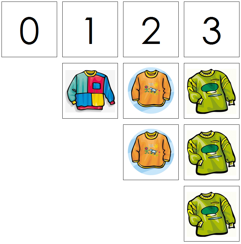shirt numbers & counters - Montessori Print Shop Digital Download