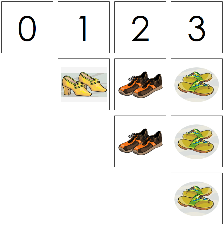 shoe numbers & counters - Montessori Print Shop Digital Download