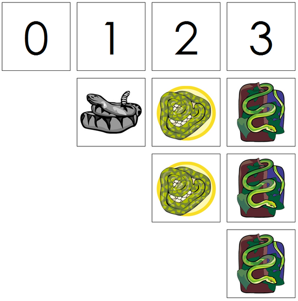 snake numbers & counters - Montessori Print Shop