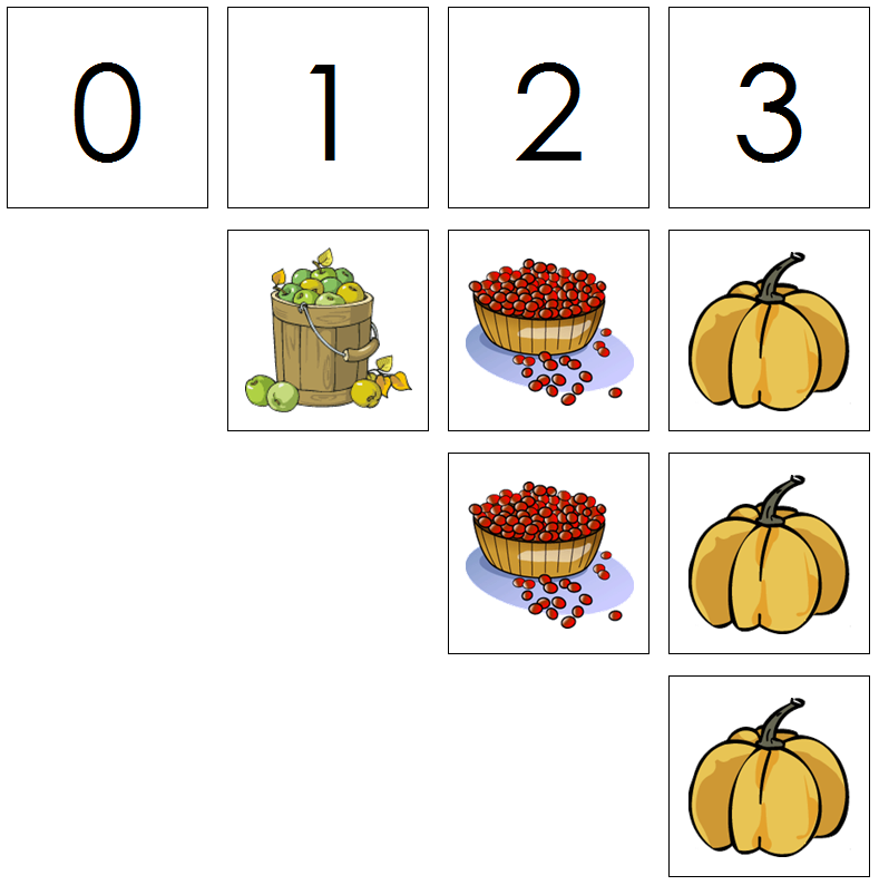 thanksgiving numbers & counters - Montessori Print Shop Digital Download