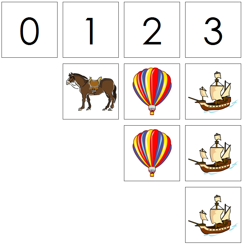 transportation numbers & counters - Montessori Print Shop Digital Download