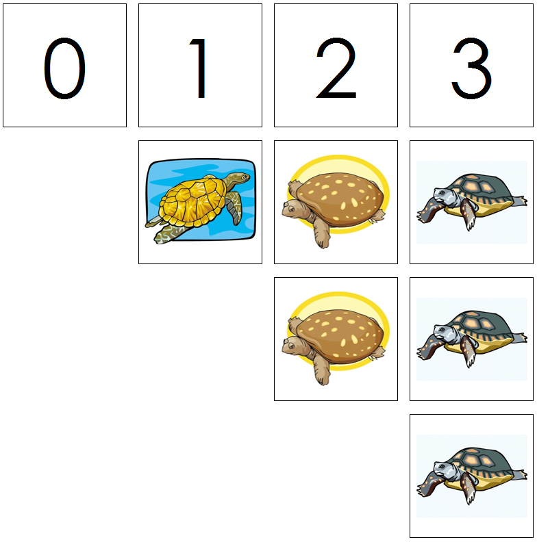 turtle numbers & counters - Montessori Print Shop Digital Download