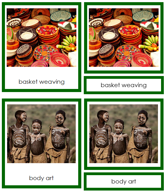Culture of Africa 3-Part Continent Cards - Montessori Print Shop Digital Download