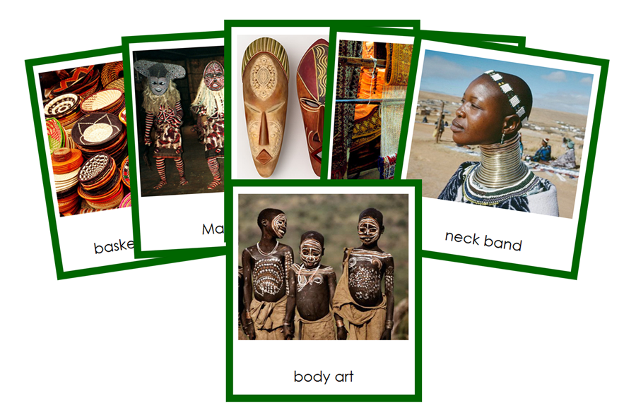 Culture of Africa 3-Part Continent Cards - Montessori Print Shop Digital Download