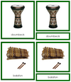 Musical Instruments of the World Bundle (color coded)