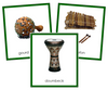 African Musical Instruments - Montessori geography cards