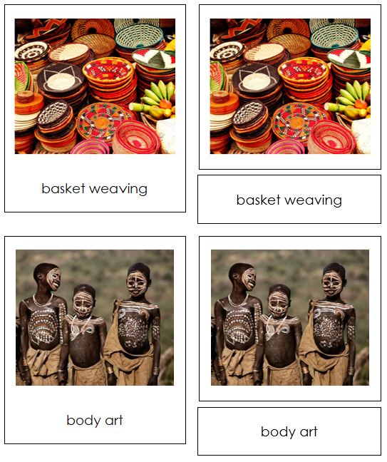 african culture cards - Montessori Print Shop continent cards