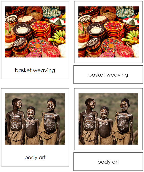 Culture of Africa Cards - Montessori Print Shop Digital Download