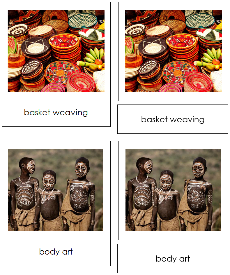 Culture of Africa 3-Part Continent Cards - Montessori Print Shop Digital Download