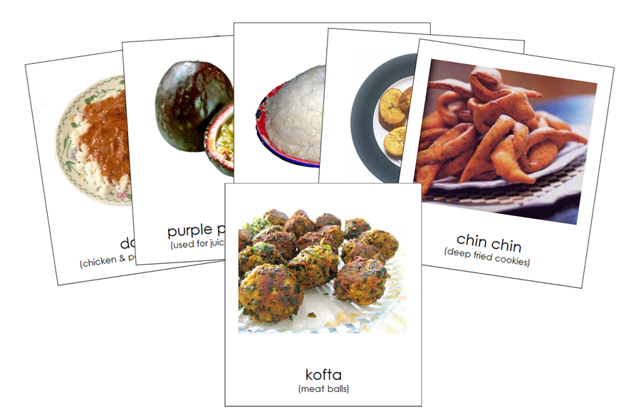 Foods of Africa Cards - Montessori Print Shop Digital Download