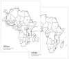 capital cities of Africa map - Montessori Print Shop continent study