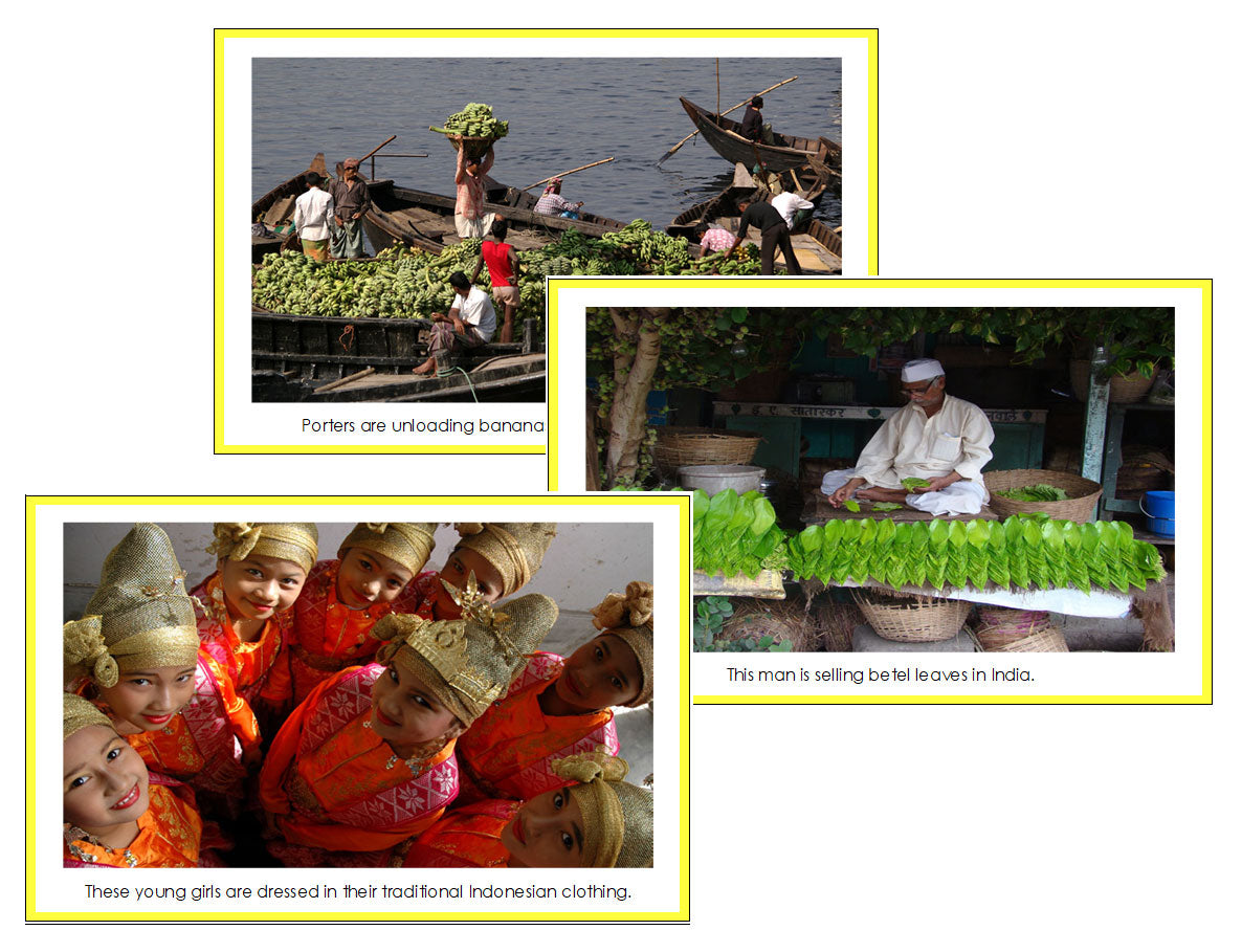 Continent Cards of Asia - Montessori Print Shop Digital Download 