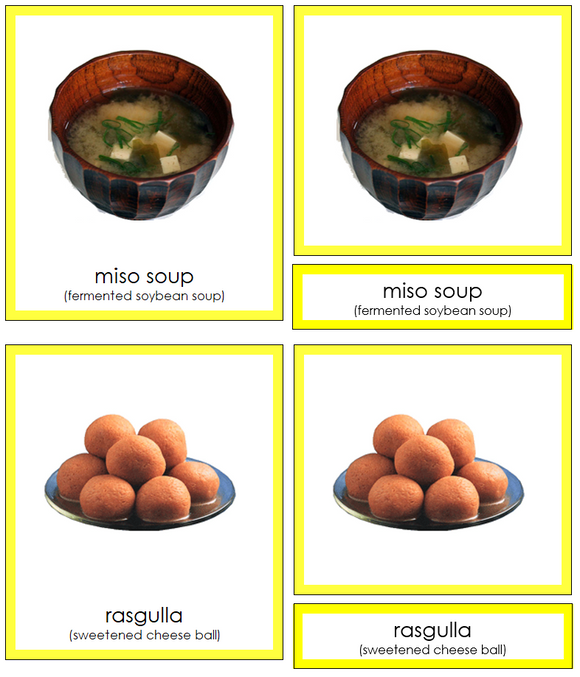 Foods of Asia 3-Part Cards - Montessori Print Shop Digital Download
