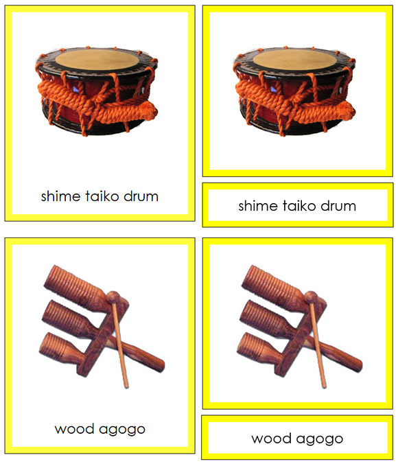 Musical Instruments of Asia 3-Part Cards - Montessori Print Shop Digital Download