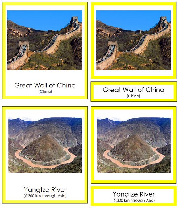 Landmarks of Asia 3-Part Cards - Montessori Print Shop Digital Download
