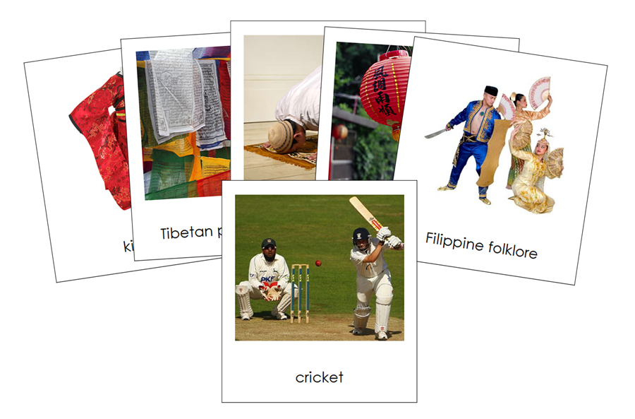 Culture of Asia 3-Part Continent Cards - Montessori Print Shop Digital Download