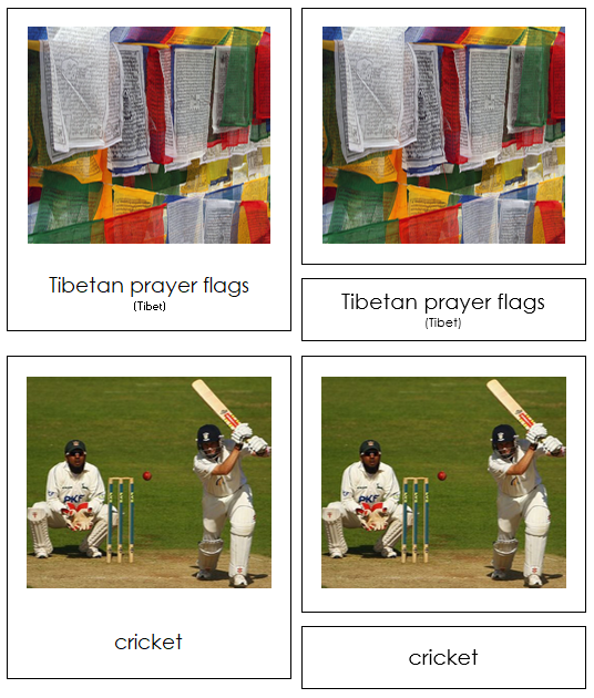 Asian Culture Cards - Montessori Print Shop Continent Studies