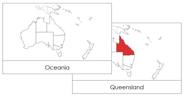 Australia/Oceania Flashcards - Montessori Print Shop Digital Download