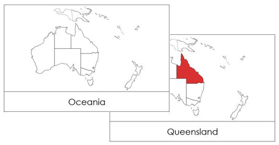 Australia/Oceania Flashcards - Montessori Print Shop