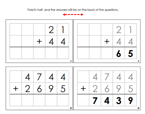 Math Operations Command Cards Bundle