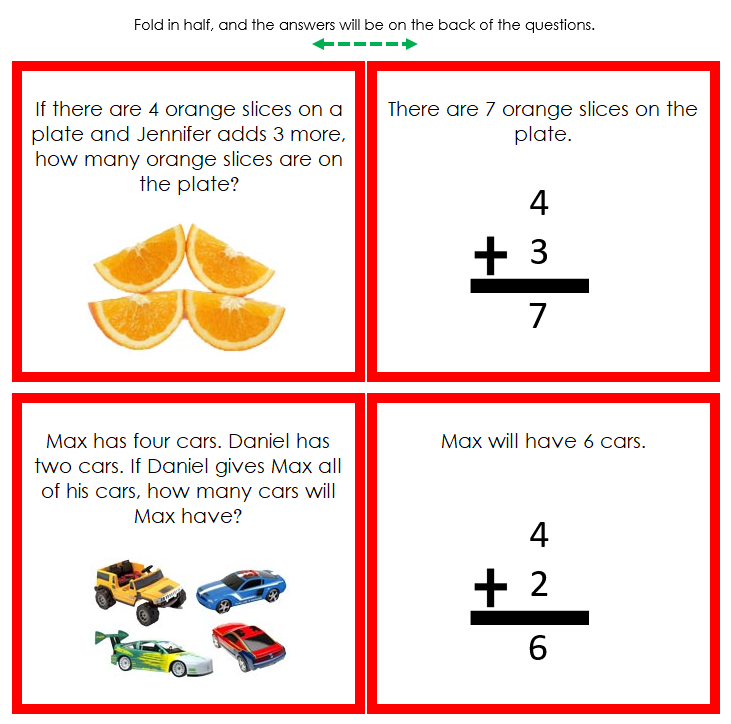Addition Word Problems (color) - Montessori Print Shop Digital Download