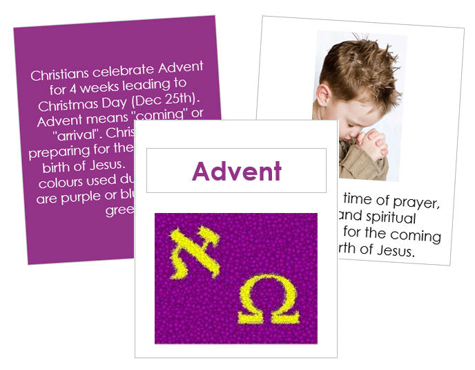 Advent Cards & Booklet - Montessori Print Shop Digital Download