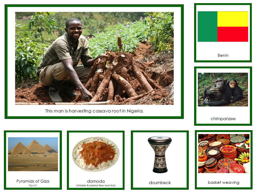 Africa Geography Continent Bundle - Montessori Print Shop Digital Download