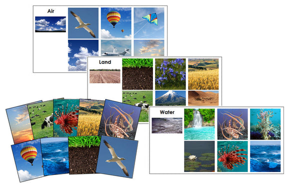 Air, Land, and Water Sorting Cards - Montessori Print Shop Digital Download