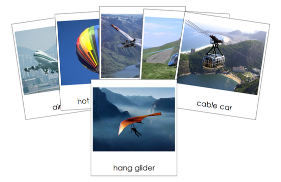 Air Transportation 3-Part Cards - Montessori Print Shop Digital Download