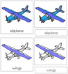 Airplane Nomenclature 3-Part Cards - Montessori Print Shop