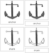 Anchor Nomenclature 3-Part Cards - Montessori Print Shop