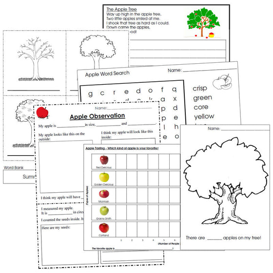 Apple Unit Starter - Montessori Print Shop