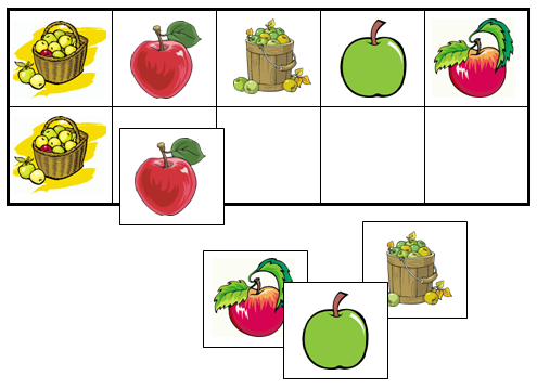 Apple Match-Up & Memory Game - Montessori Print Shop