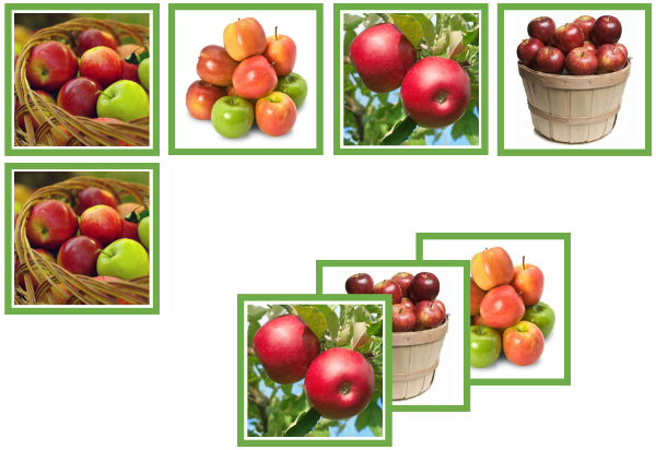 apple matching cards - Montessori Print Shop Digital Download