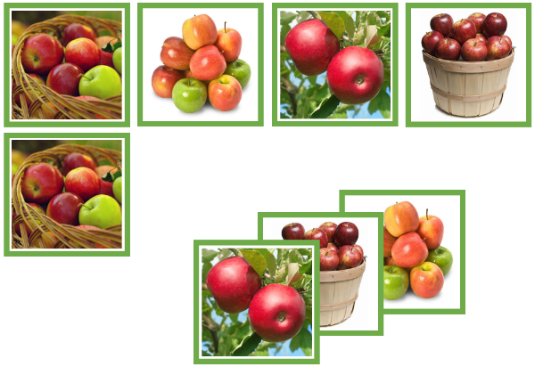 apple matching cards - Montessori Print Shop