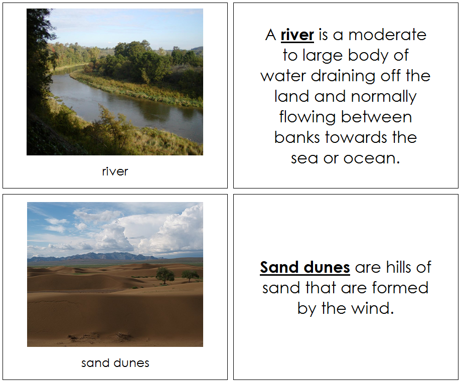 Aquatic & Land Features Book - Montessori 