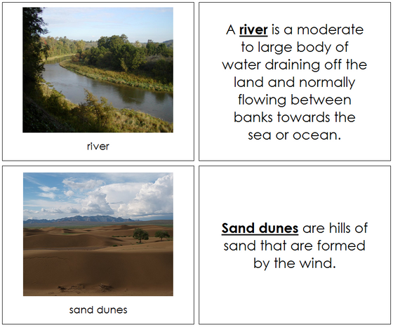 Aquatic & Land Features Book - Montessori 